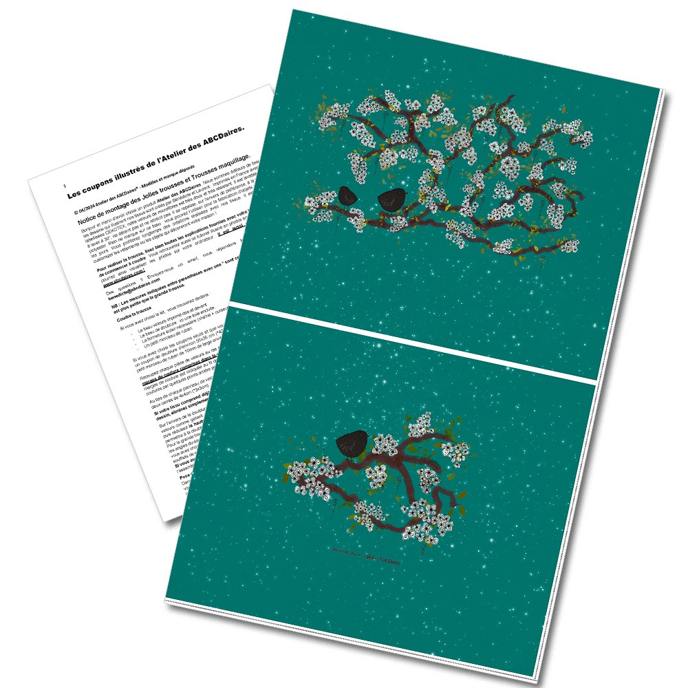 atelier-des-abcdaires-coupon-illustr-l-oiseaux-jade-coupon-velours-trousse image 1