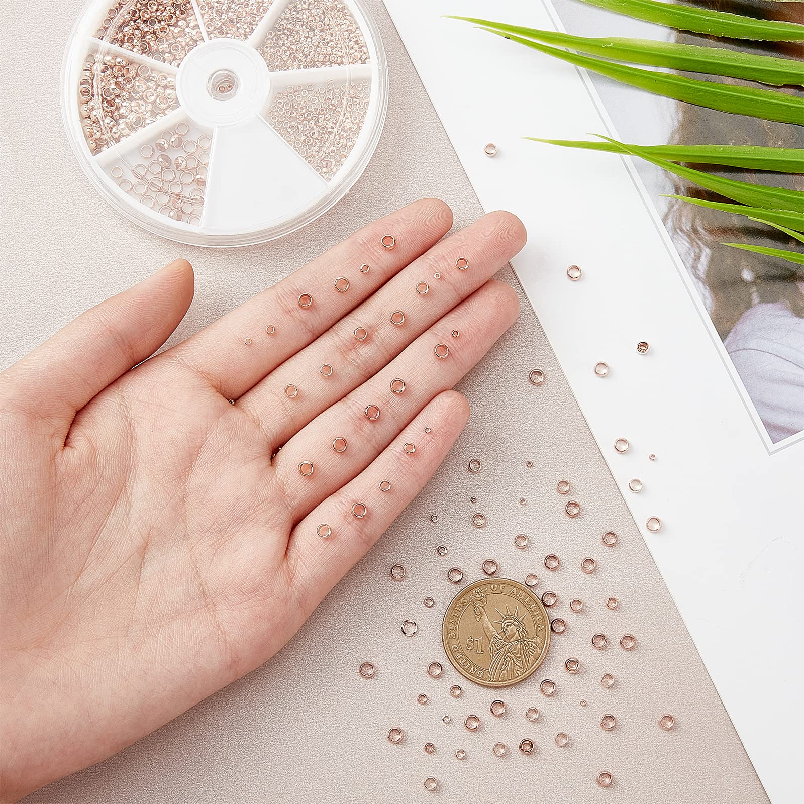 ahandmaker-perles-or-rose-laiton-2250-pi-ces-1-5-4-mm-bijoux-diy image 3
