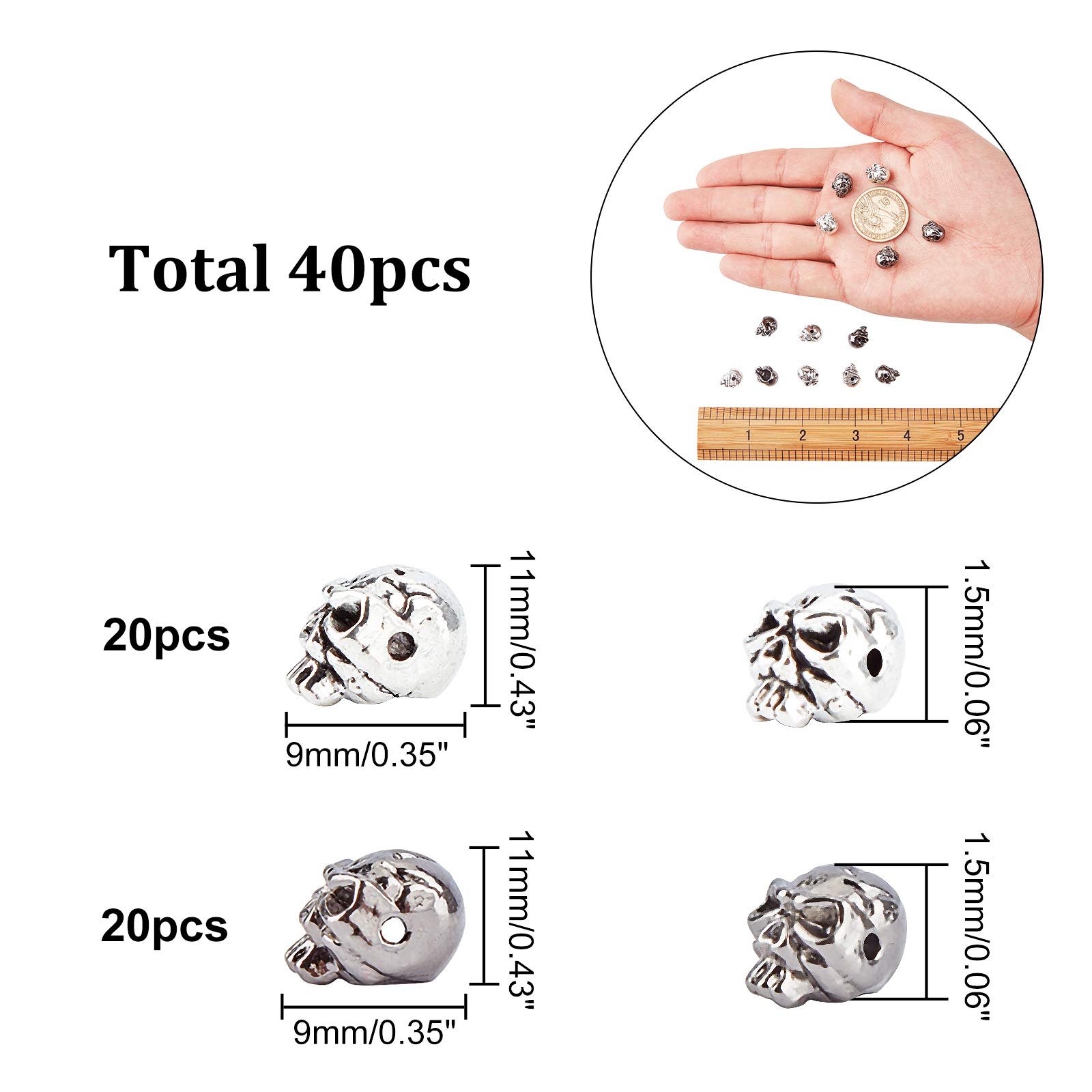 ahandmaker-jewelry-findings-perles-cr-ne-intercalaires-40-pi-ces image 2