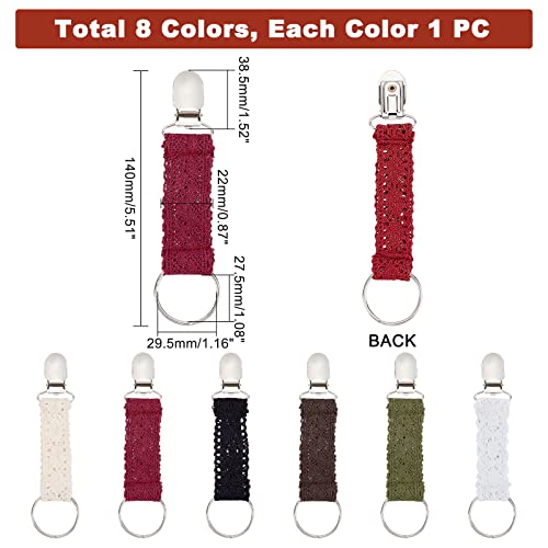 ahandmaker-clip-chapeau-voyage-6-pcs-dentelle-tissu-6-couleurs image 8
