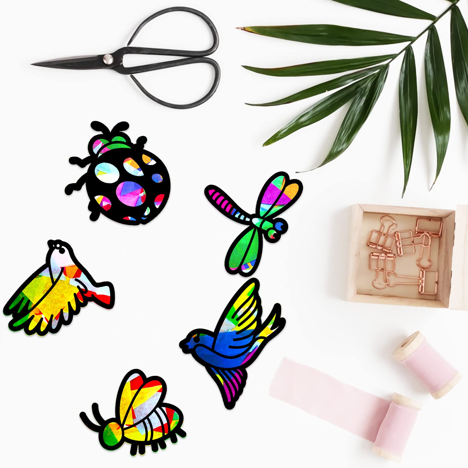 ahandmaker-self-adhesive-stickers-suncatcher-animaux-lot-24 image 4