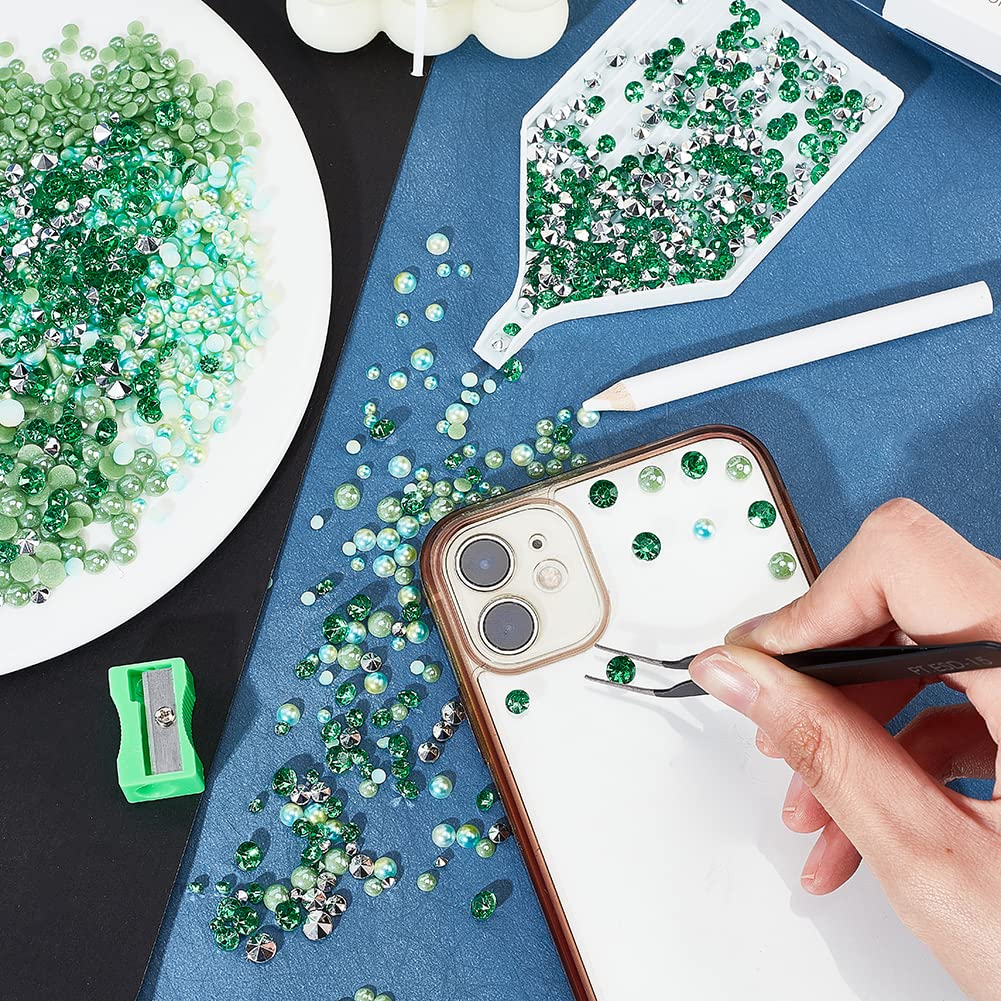 ahandmaker-strass-vert-flatback-6600-pcs-kit-diy-nail-face-art image 6