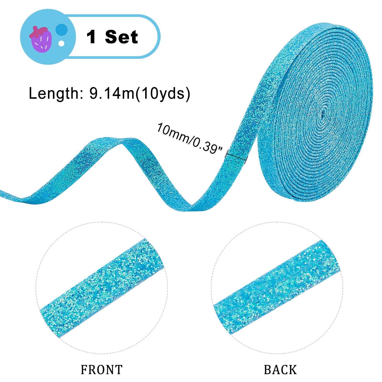 ahandmaker-ruban-paillettes-cyan-10m-simili-cuir-10mm-n-ud image 2