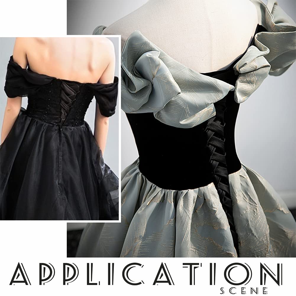 ahandmaker-wedding-supplies-panneau-modestie-robe-mari-e-noir-9-5-pouces image 5