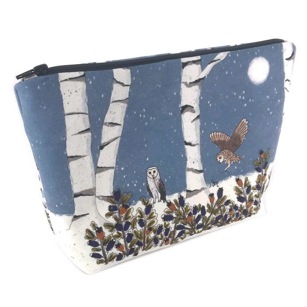 atelier-des-abcdaires-kit-couture-grande-pochette-chat-hiver-grise image 2