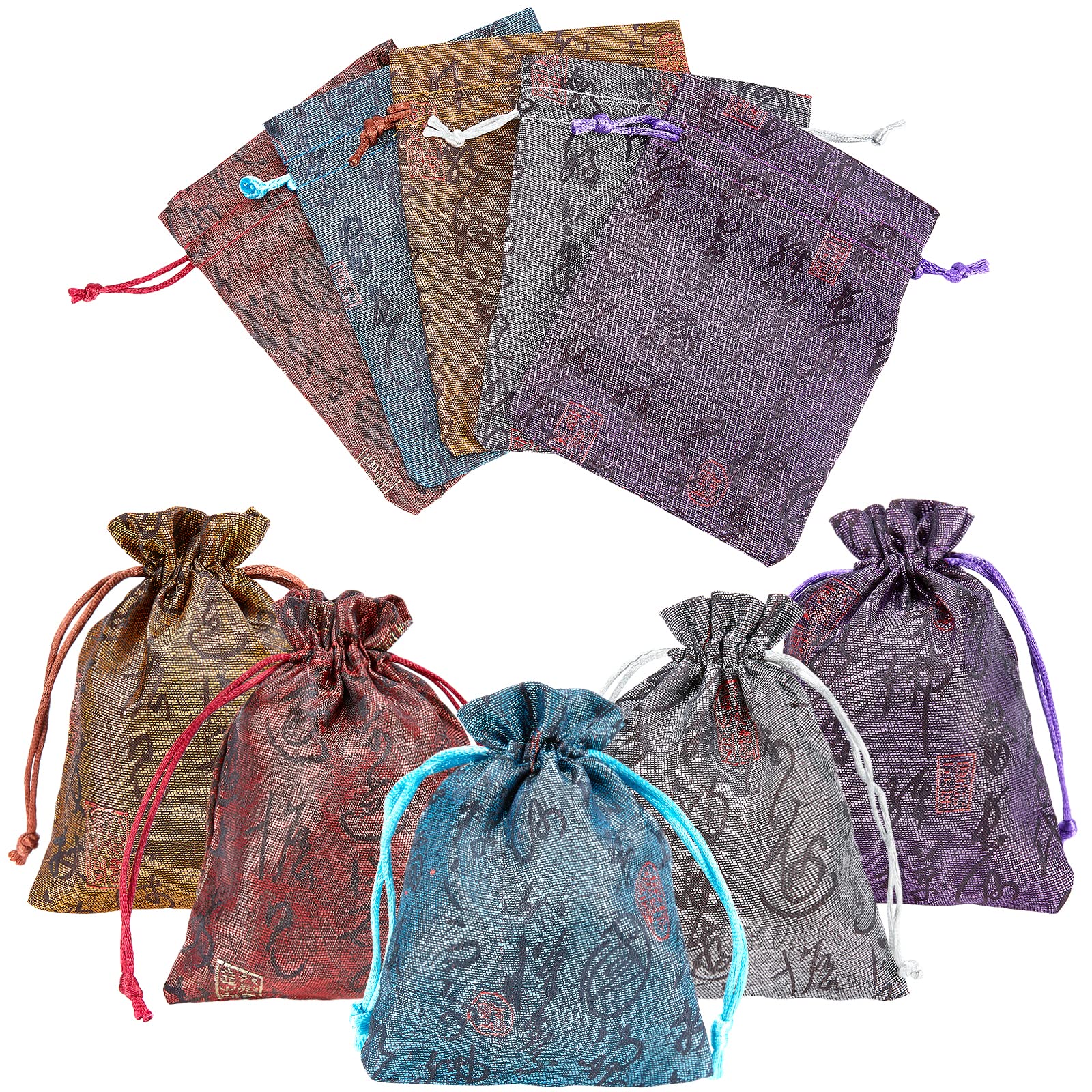 ahandmaker-jewerly-display-pochette-bijoux-brocart-lot-de-20 image 1