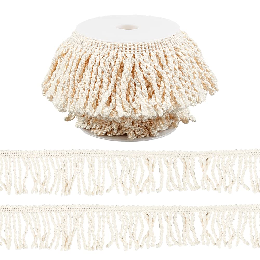 ahandmaker-frange-rideau-beige-coton-10-m-galon-couture image 1