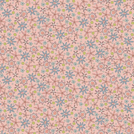 anni-downs-simply-be-3323-22-flower-field-tissu-rose image 1