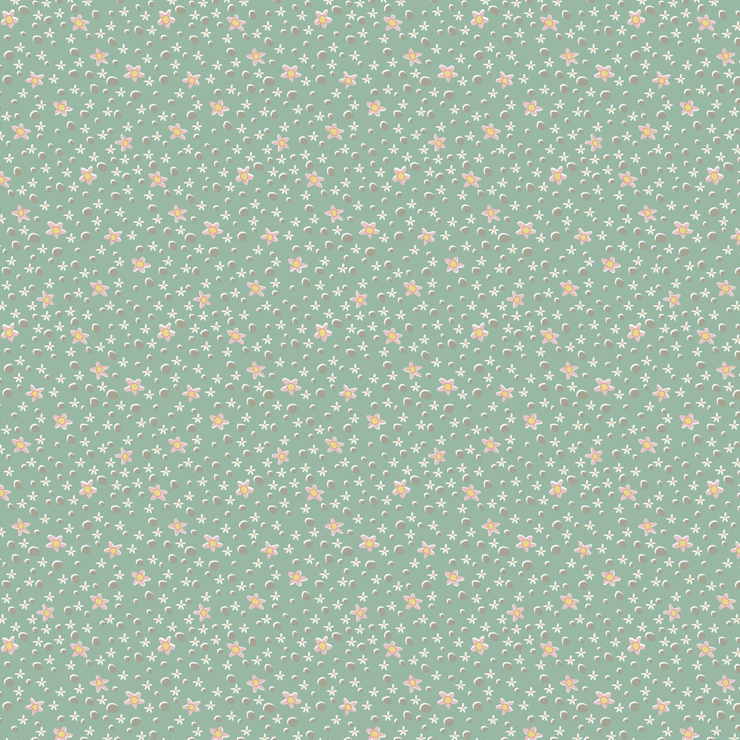 anni-downs-slow-and-steady-dv7429-tissu-bleu-daisy-spot image 1