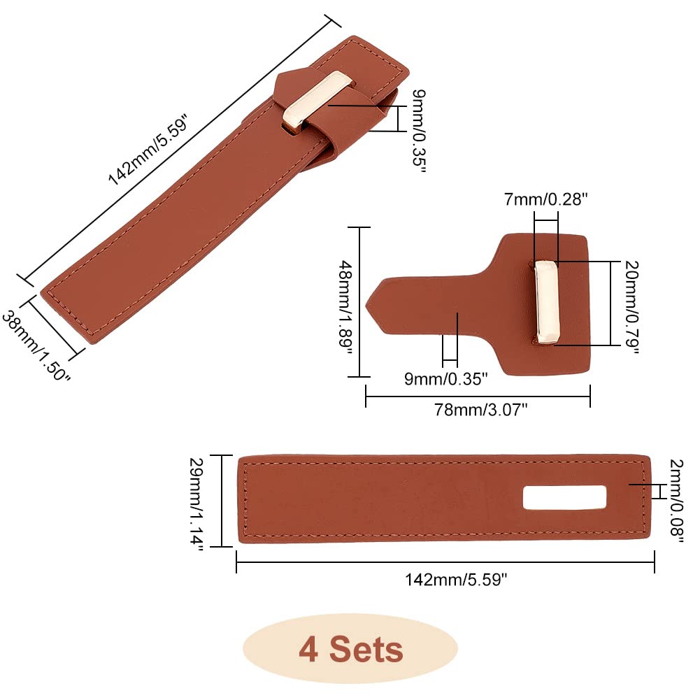 ahandmaker-fermetures-bascule-cousues-toggle-cuir-marron-4-pi-ces image 2