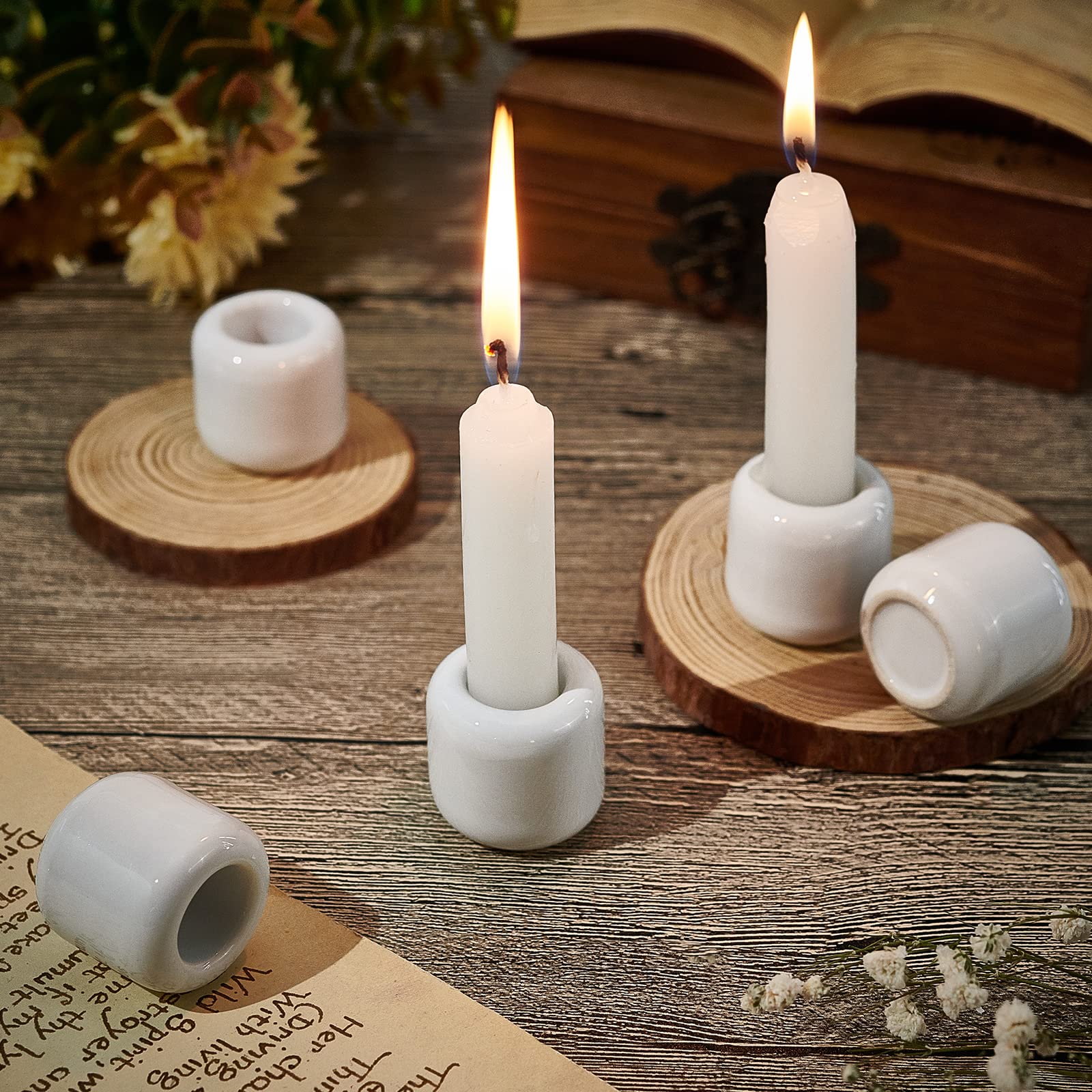 ahandmaker-bougeoir-porcelaine-blanche-mini-lot-de-5 image 5