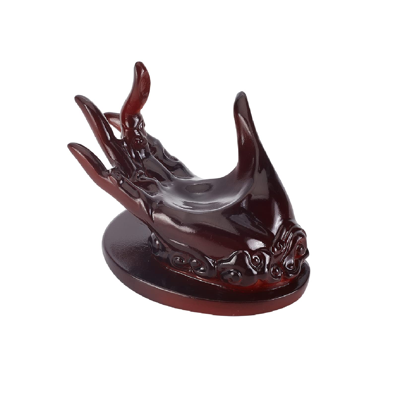 ahandmaker-support-boule-cristal-main-bouddha-brun image 7