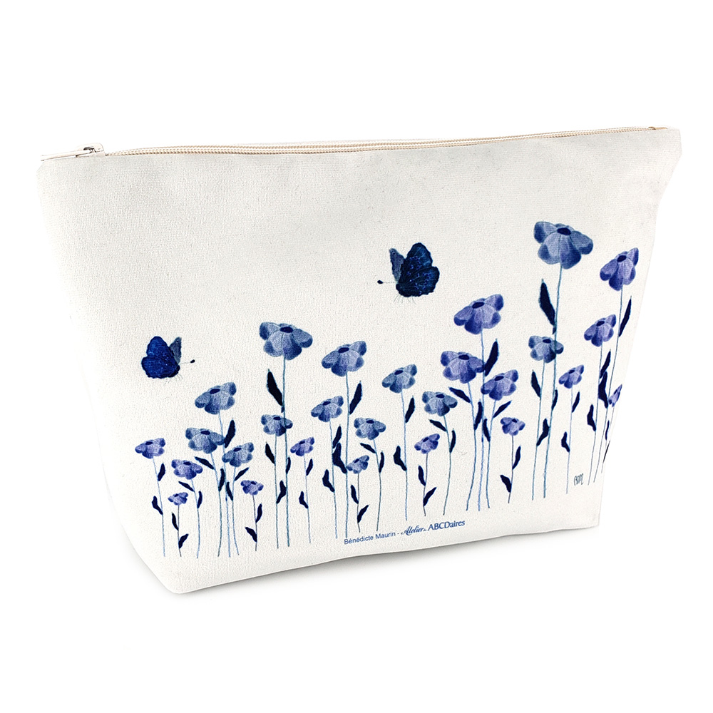 atelier-des-abcdaires-kit-grande-pochette-velours-prairie-fleurie-cyanotype image 2
