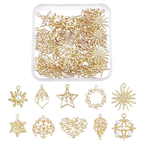 ahandmaker-pendant-breloques-dor-es-40-pi-ces-10-styles-perle image 6