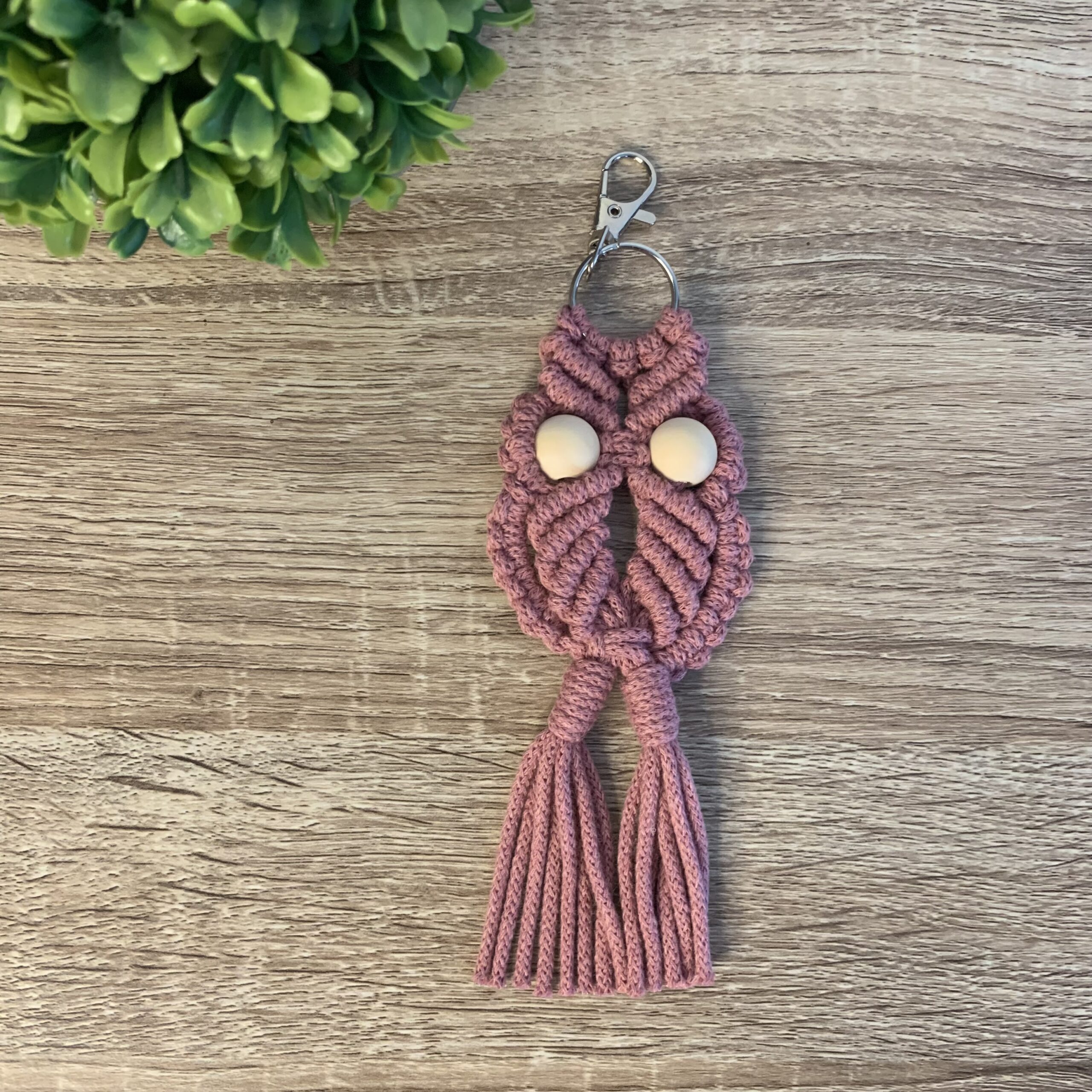 atelier-n-caux-hibou-porte-cl-s-macram-mousqueton-20-cm image 2