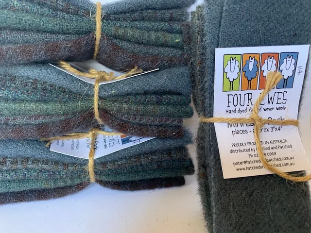 anni-downs-woven-wool-ink-mini-lamb-pack-lot-6-coupons-noir image 1