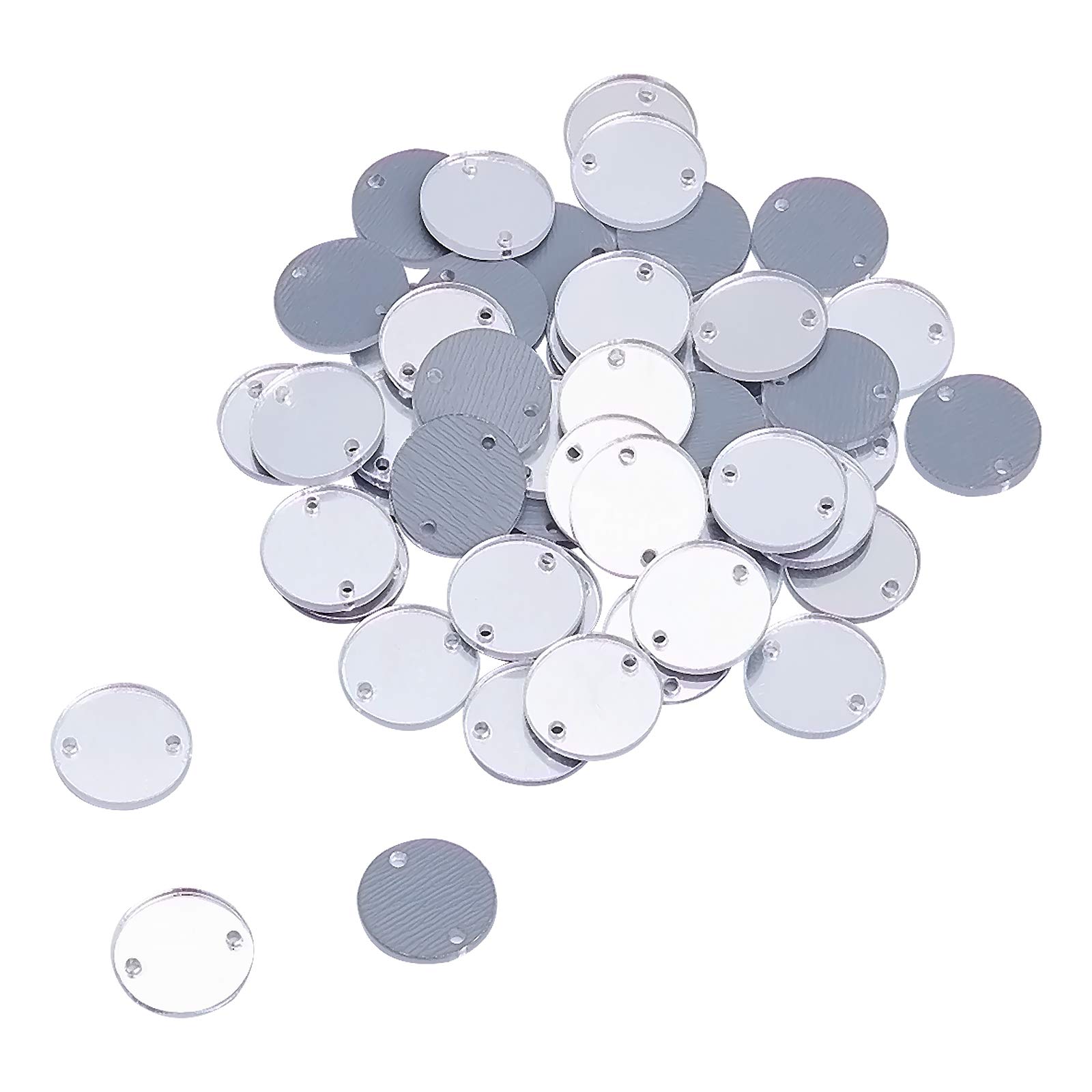 ahandmaker-button-rhinestone-50-strass-ronds-argent-coudre image 1