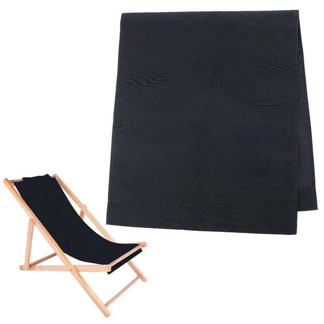 ahandmaker-household-toile-chaise-plage-noire-113-5-cm image 1