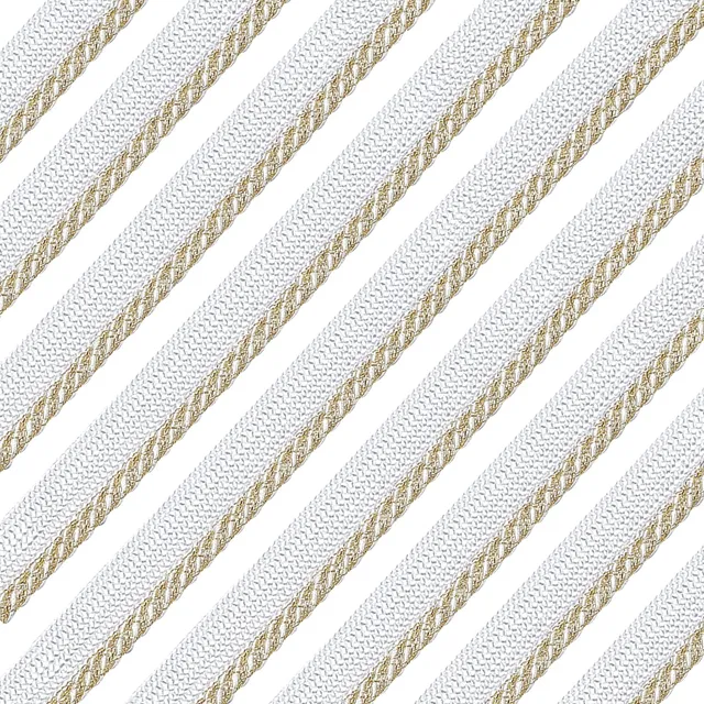 ahandmaker-chain-trim-passepoil-blanc-or-11-mm-10-yards image 1