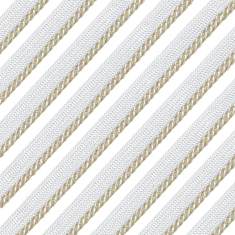 ahandmaker-chain-trim-passepoil-blanc-or-11-mm-10-yards image 1