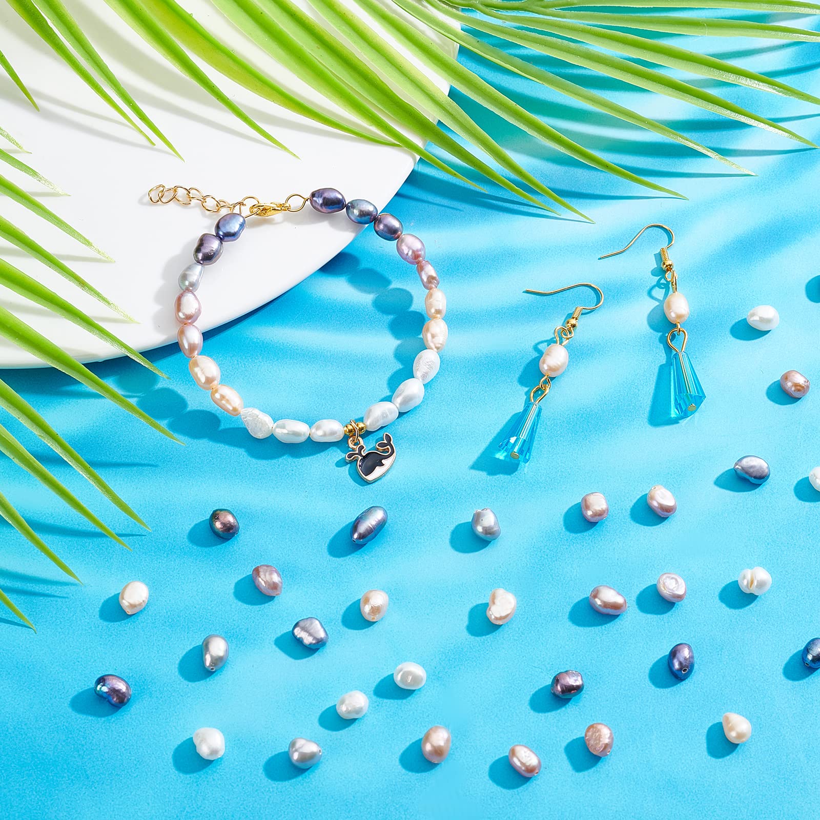 ahandmaker-beads-perles-nacre-riz-150-pi-ces-5-couleurs-7-mm image 5