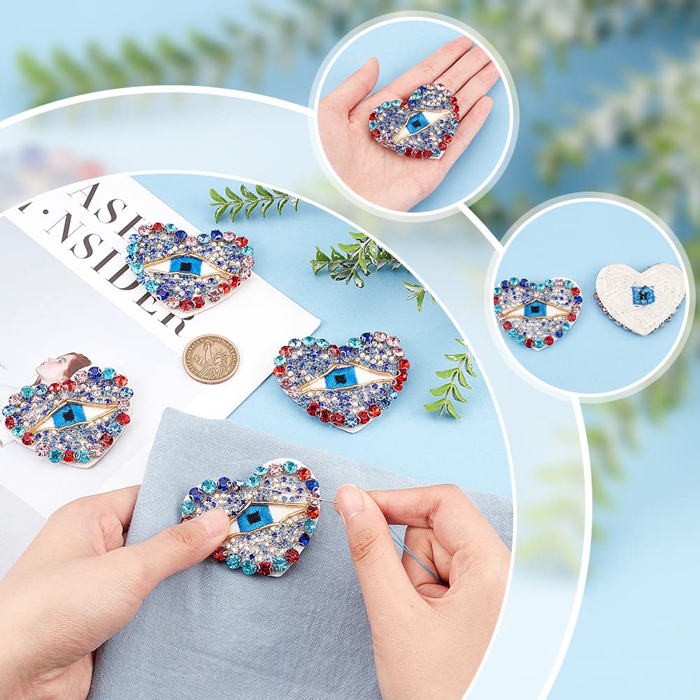 ahandmaker-patch-c-ur-mauvais-il-strass-lot-4 image 3