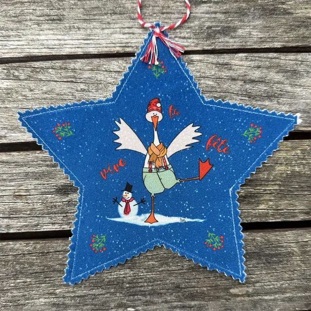 atelier-des-abcdaires-d-co-de-no-l-toile-monsieur-canard-bleu-velours image 1