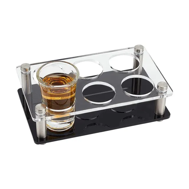 ahandmaker-plateau-verres-shot-acrylique-6-trous-transparent image 1