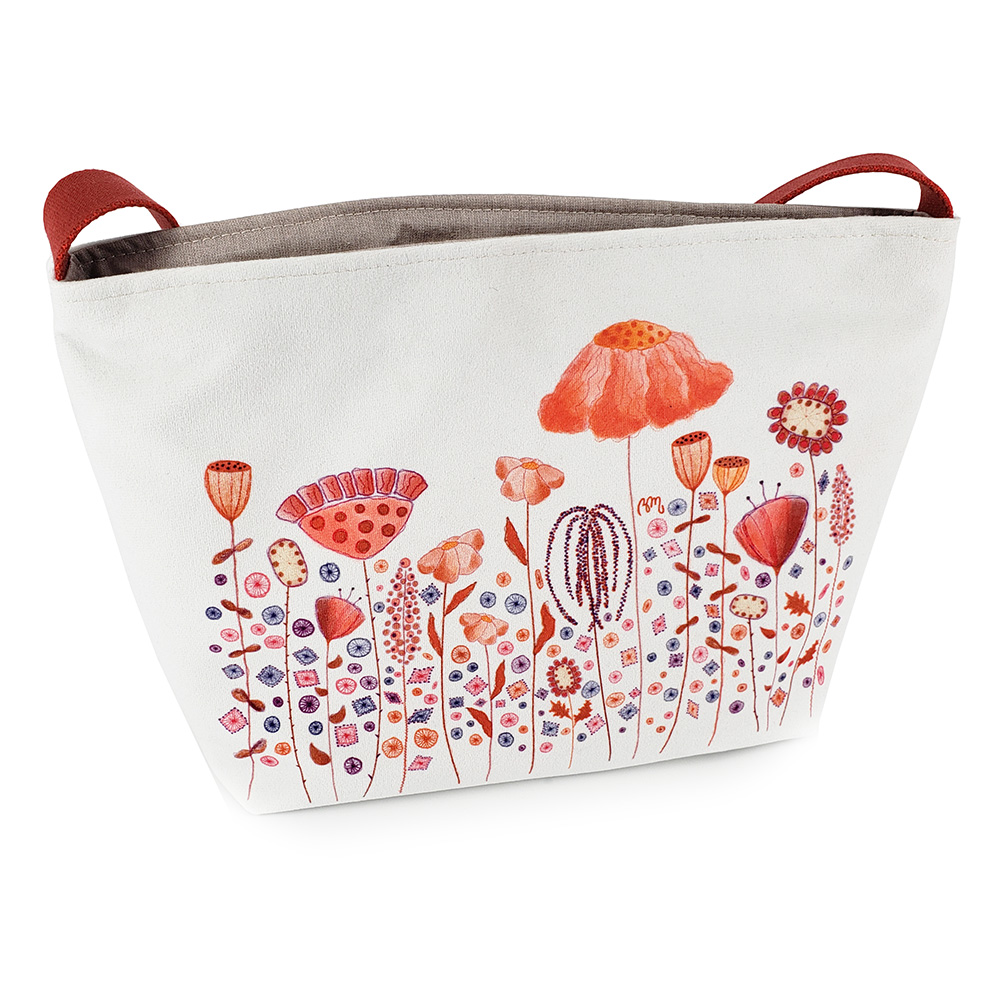 atelier-des-abcdaires-kit-couture-grande-pochette-prairie-fleurie-sanguine image 1