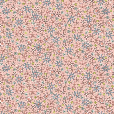 anni-downs-simply-be-3323-22-flower-field-tissu-rose image 1