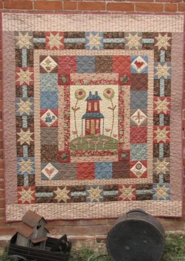 anni-downs-stitcheries-home-life-patron-quilt-appliqu-maison image 1