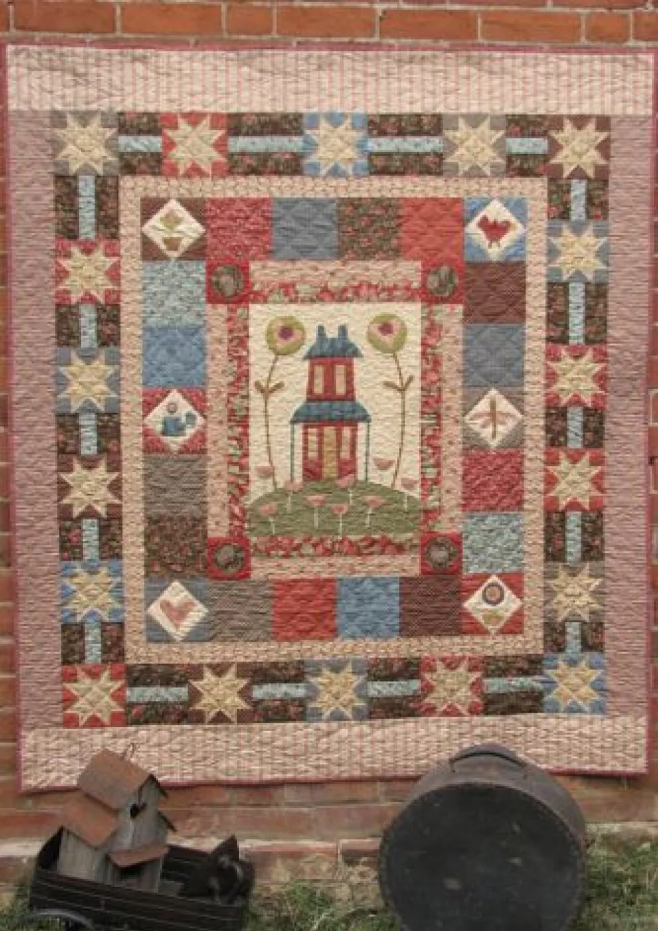 anni-downs-stitcheries-home-life-patron-quilt-appliqu-maison image 1