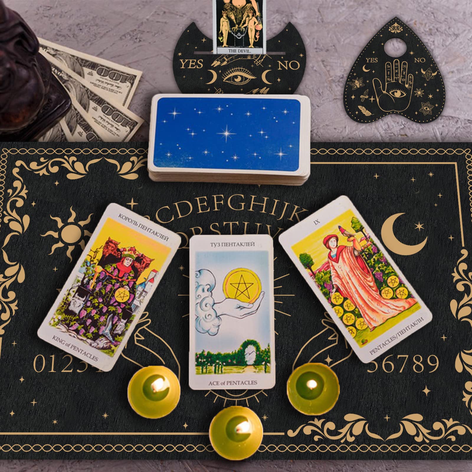 ahandmaker-planche-esprit-ouija-bois-noir-divination-main-soleil image 7