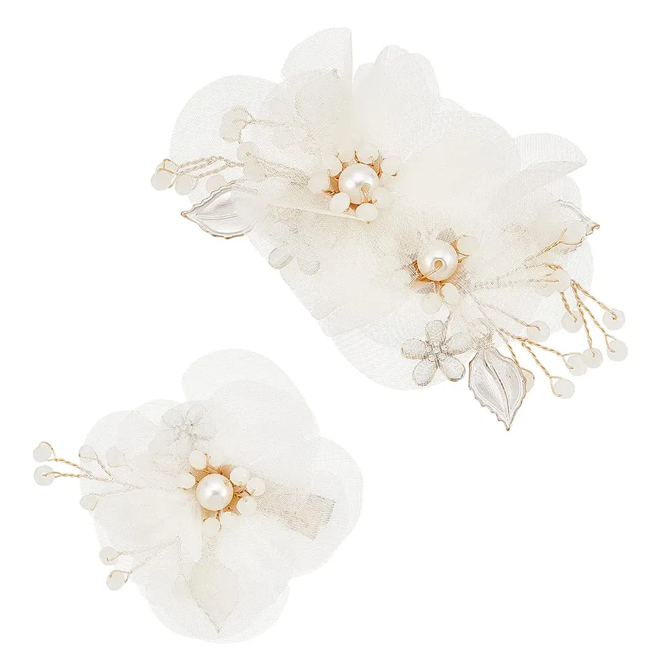 ahandmaker-pince-cheveux-mari-e-fleur-blanche-lot-2 image 1