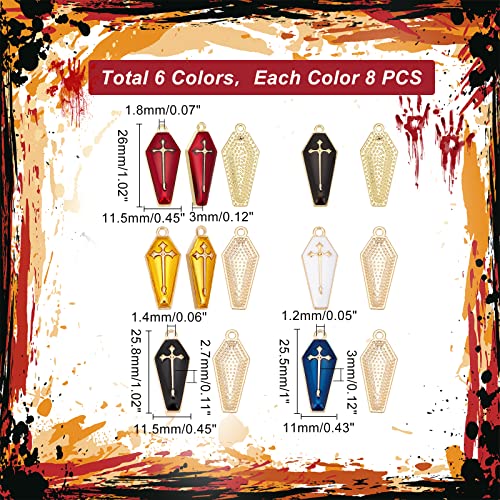 ahandmaker-croix-cercueil-pendentif-mail-halloween-lot-48 image 8