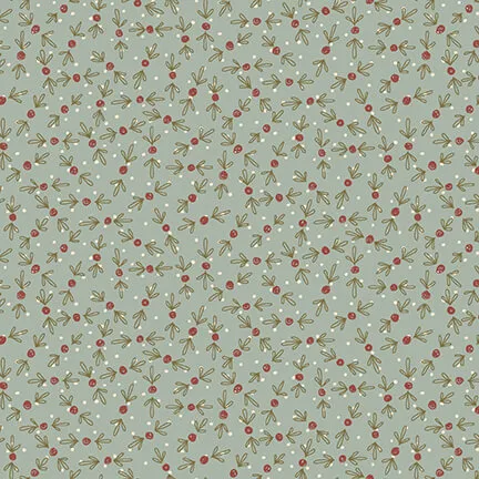 anni-downs-o-christmas-tree-2821-17-tissu-patchwork-baies-bleu-clair image 1