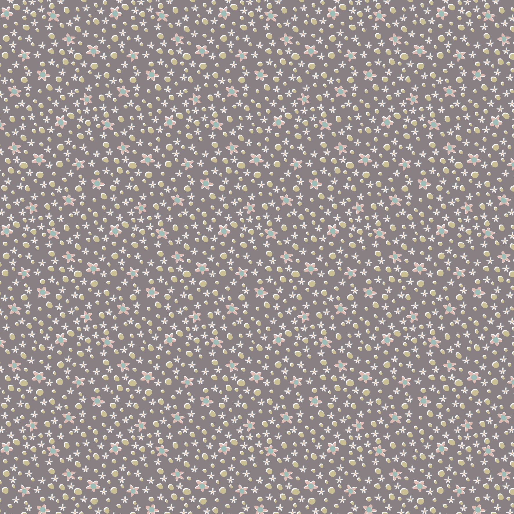 anni-downs-slow-and-steady-dv7430-tissu-patchwork-daisy-charcoal image 1
