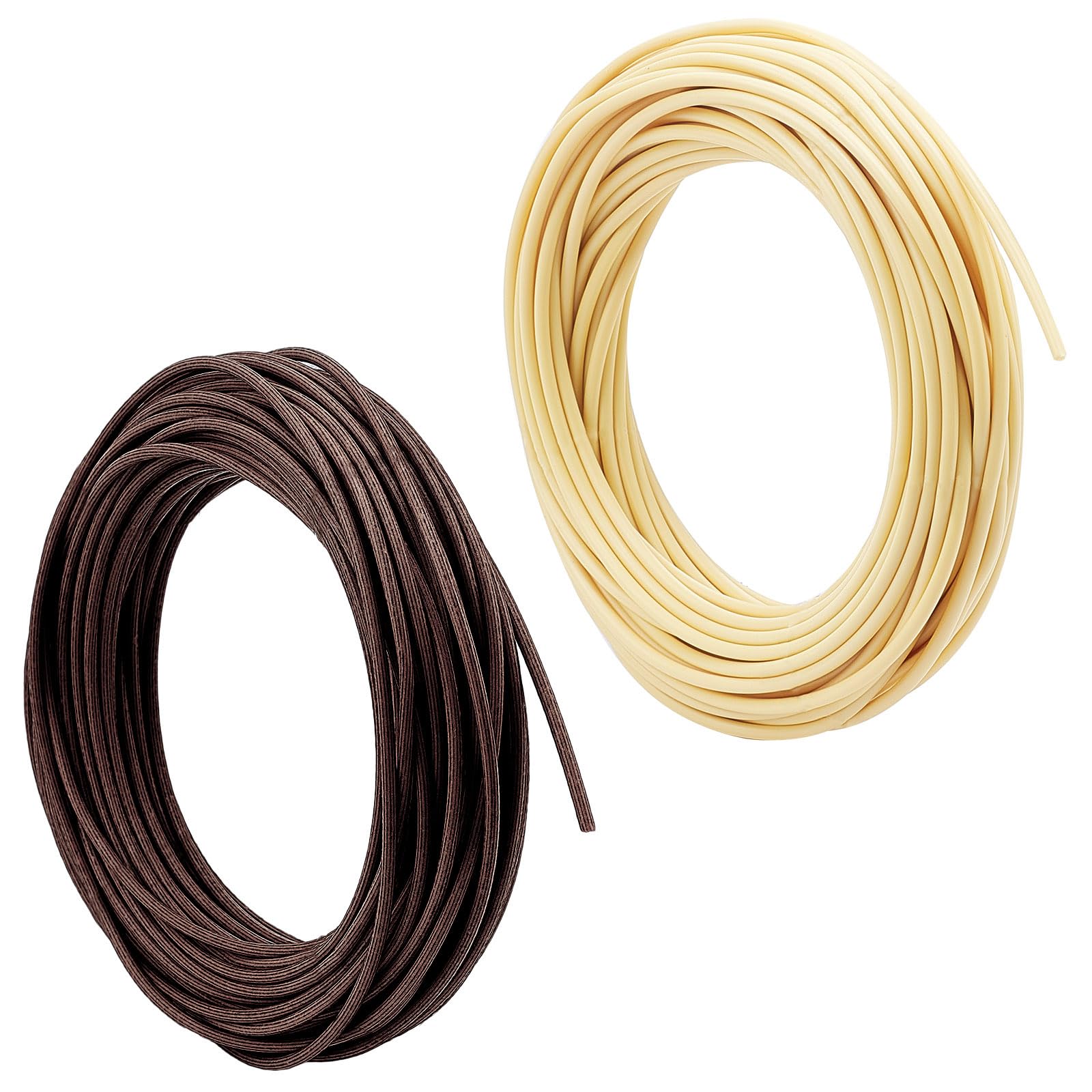 ahandmaker-weaving-basketry-rotin-panier-2-rouleaux-marron-beige image 1