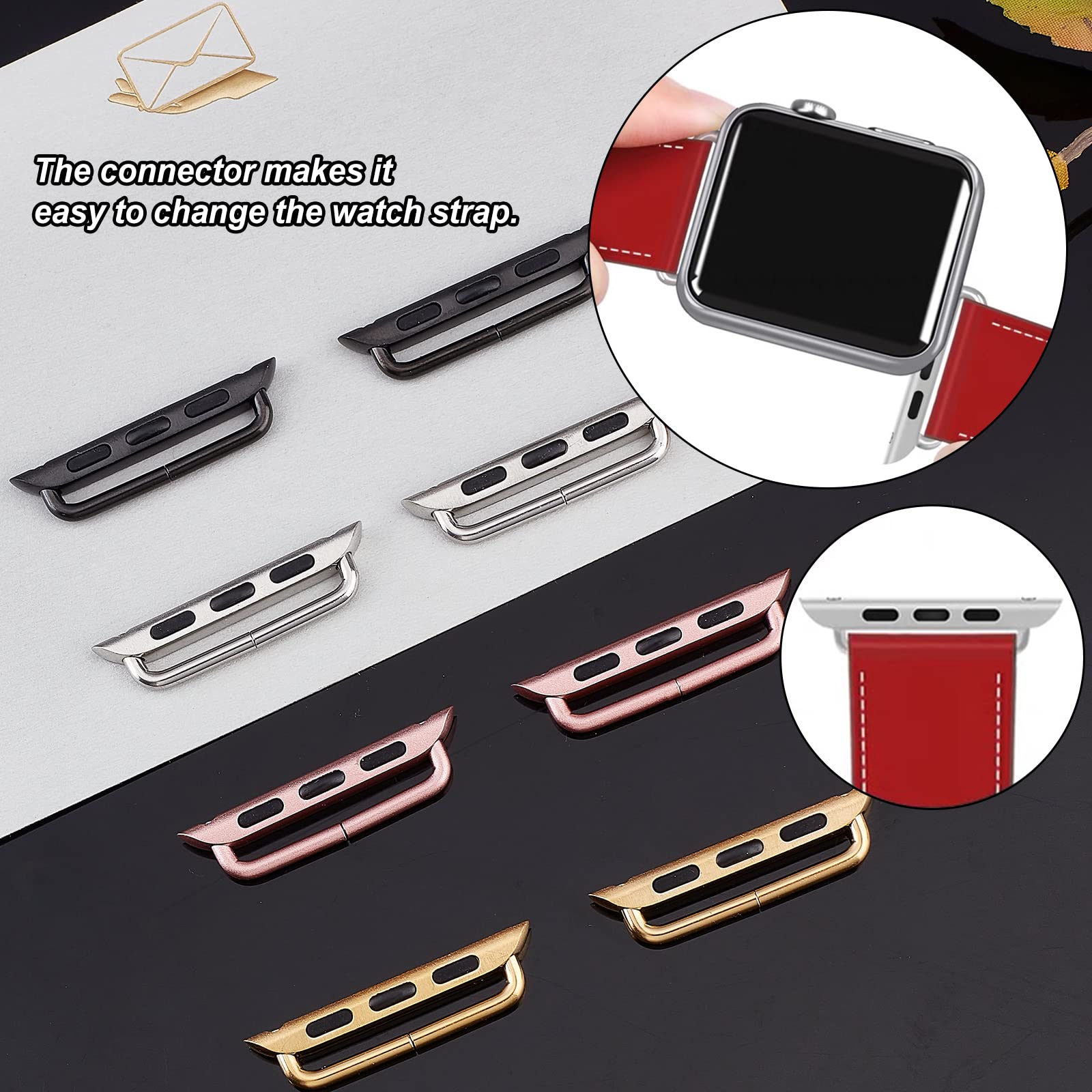 ahandmaker-adaptateur-bracelet-montre-acier-32mm-8-pi-ces-4-couleurs image 6