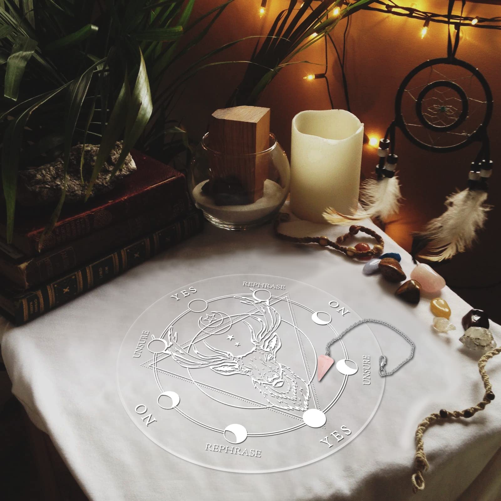 ahandmaker-planche-pendule-papillon-tableau-divination-2-pi-ces-cristal image 4