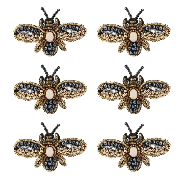 ahandmaker-applique-patch-abeilles-coudre-lot-6-perles image 1