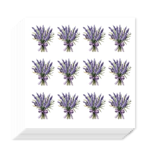ahandmaker-stickers-lot-240-autocollants-lavande-bouquet image 8