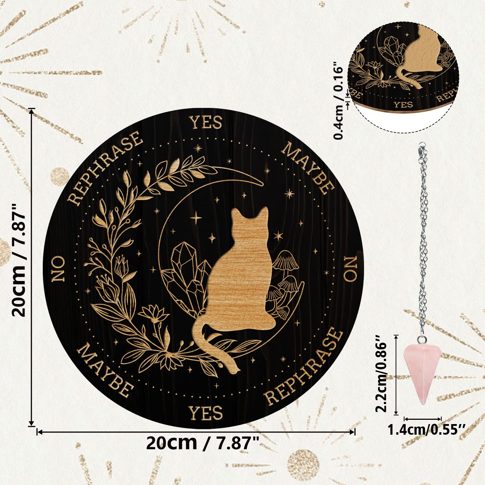 ahandmaker-style-7-planche-pendule-chat-lune-bois image 2