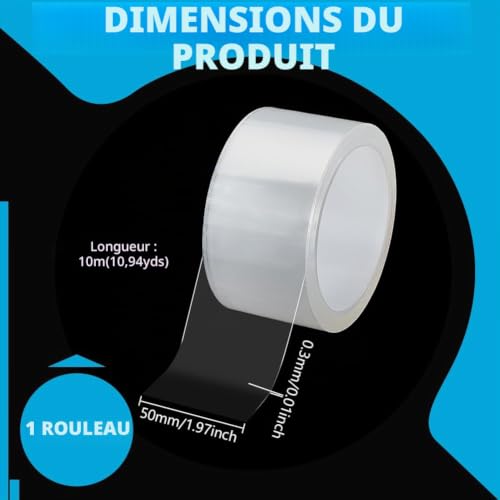 ahandmaker-office-study-ruban-r-paration-livre-10-m-transparent image 8