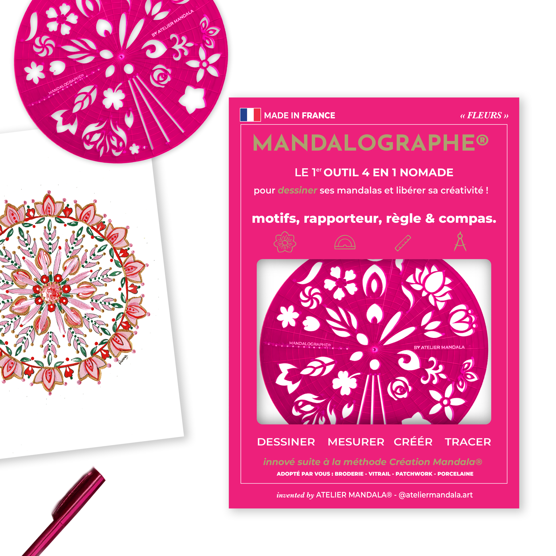 atelier-mandala-mandalographe-fleurs-outil-mandala-motifs-floraux image 1