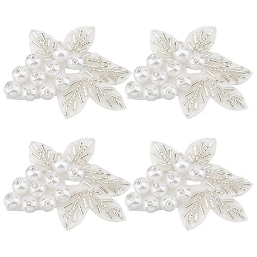 ahandmaker-appliqu-feuille-perle-blanche-4-pi-ces-patch-couture image 7