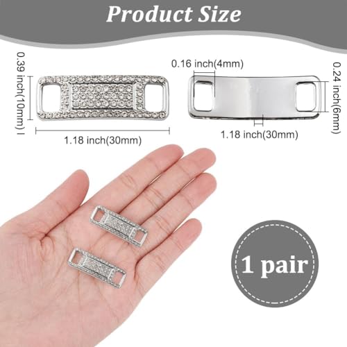 ahandmaker-breloques-lacets-c-ur-strass-sneakers-paire image 7