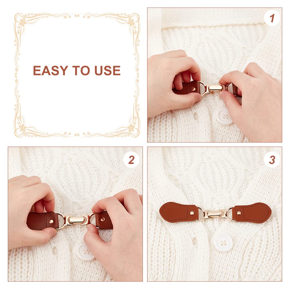 ahandmaker-button-rhinestone-fermetures-bascule-cuir-pu-4-ensembles image 3