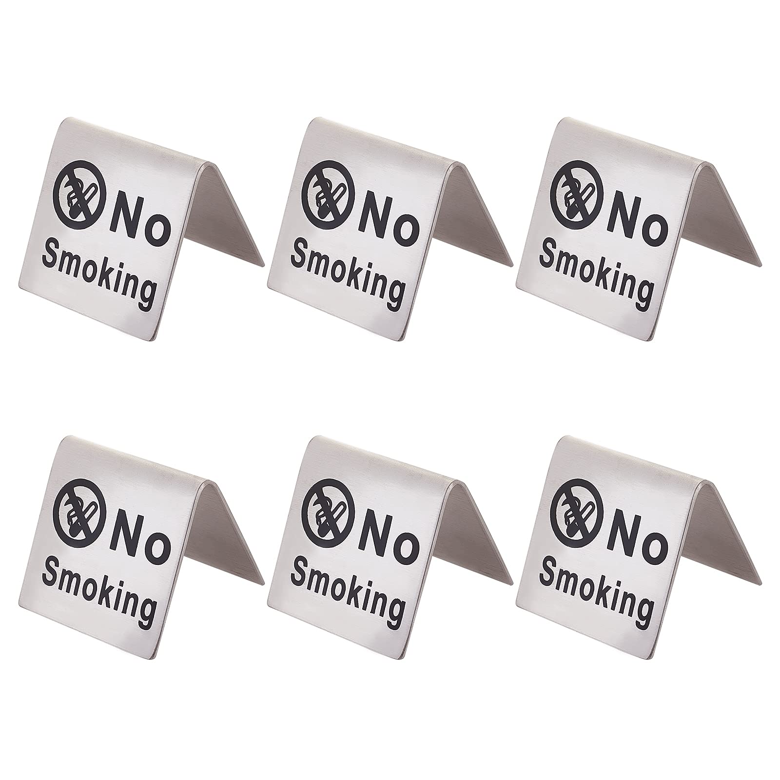 ahandmaker-panneau-interdiction-de-fumer-inox-restaurant image 1