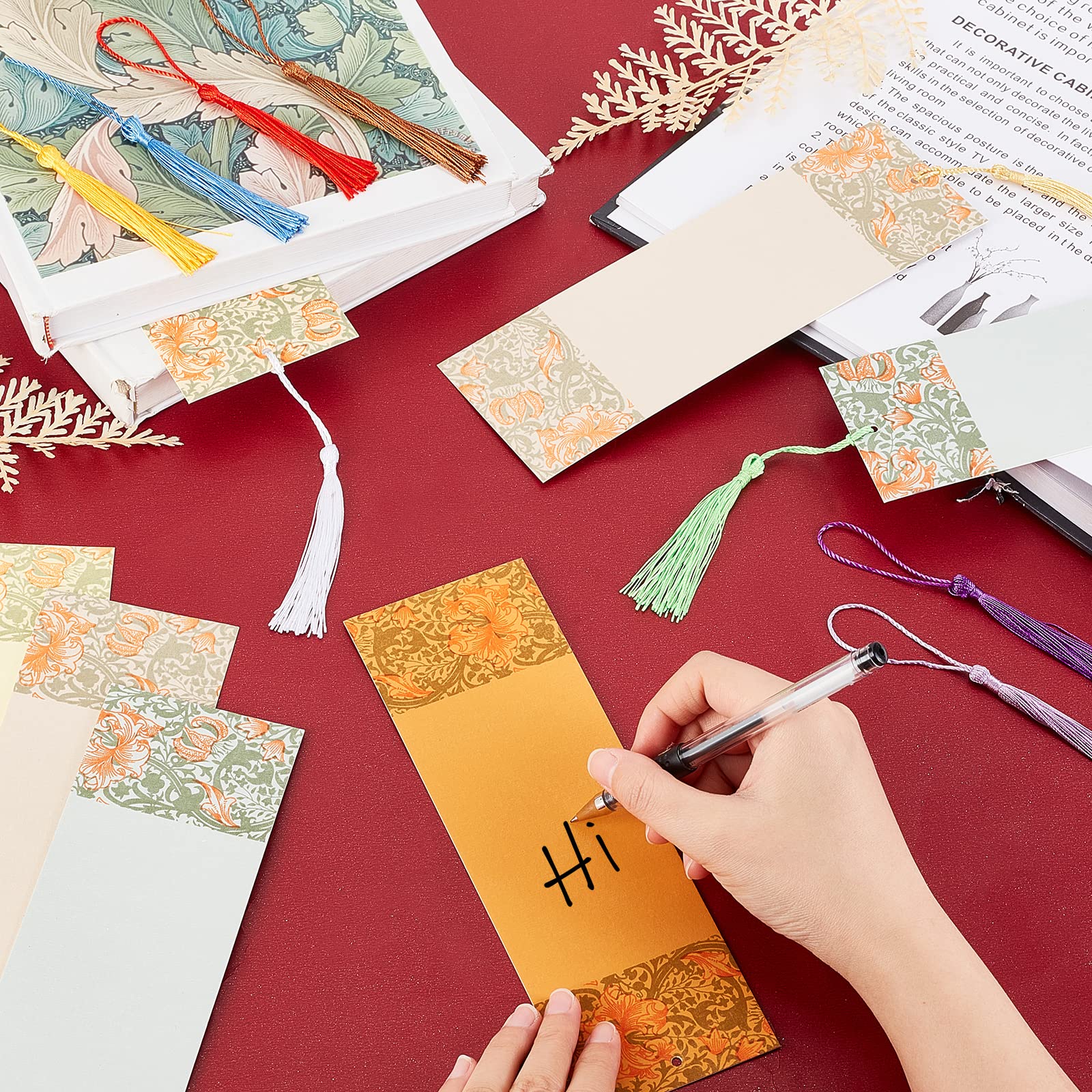 ahandmaker-office-study-marque-pages-papier-glands-20-pi-ces image 3